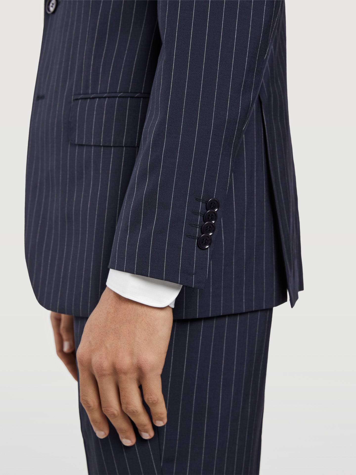 Slim fit chalk stripe business suit – Sacoor Brothers Slim fit chalk stripe business suit – Sacoor Brothers