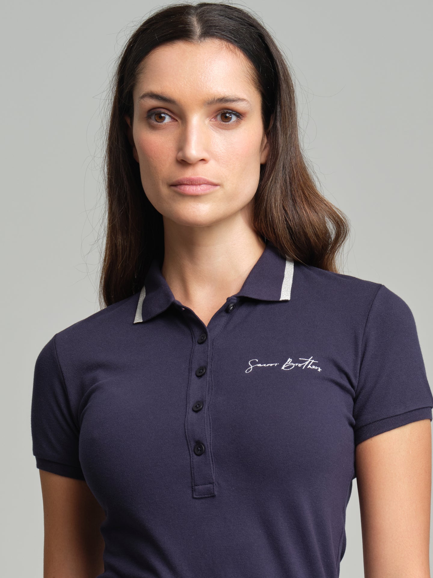 Navy blue womens polo on sale