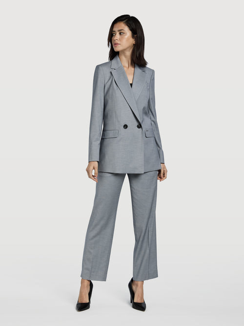 Women's Suits Double Breasted Grey – Sacoor Brothers