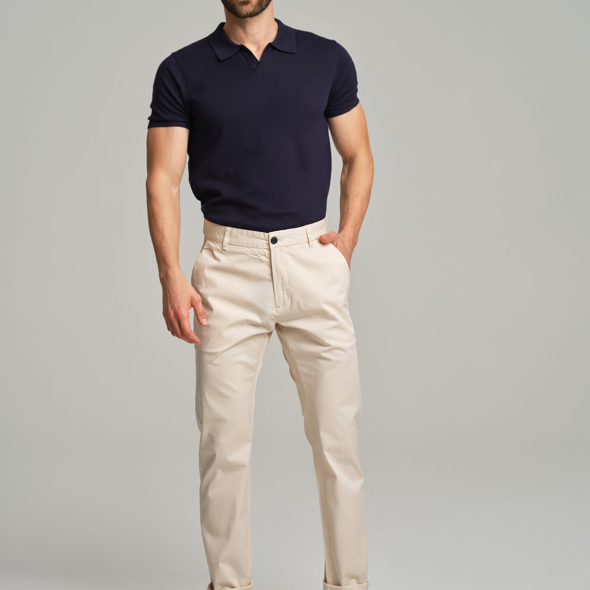 Respekt' Organic Cotton garment dye chino trousers – Sacoor Brothers